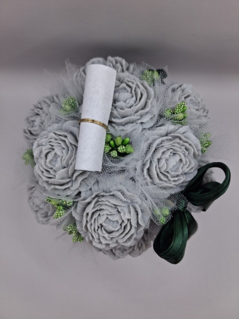 Flower Box Premium Szaro-Zielony – Ukryte w Kwiatach
