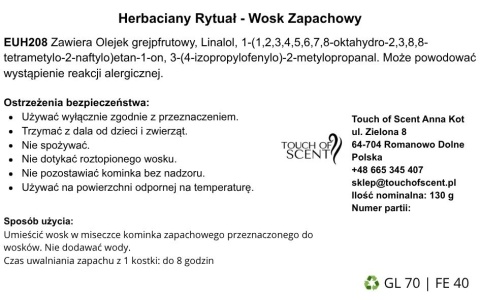 Woski Zapachowe Sojowe w Słoiku 130 g – Kolekcja Rytuałów | Ręcznie Robione | Idealne na Prezent